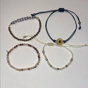 Sunflower bracelet bundle (4)